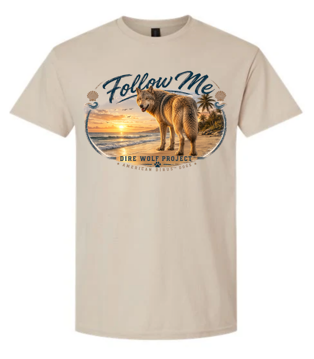 Beige Follow me crew neck 