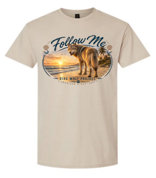 Beige Follow me crew neck 
