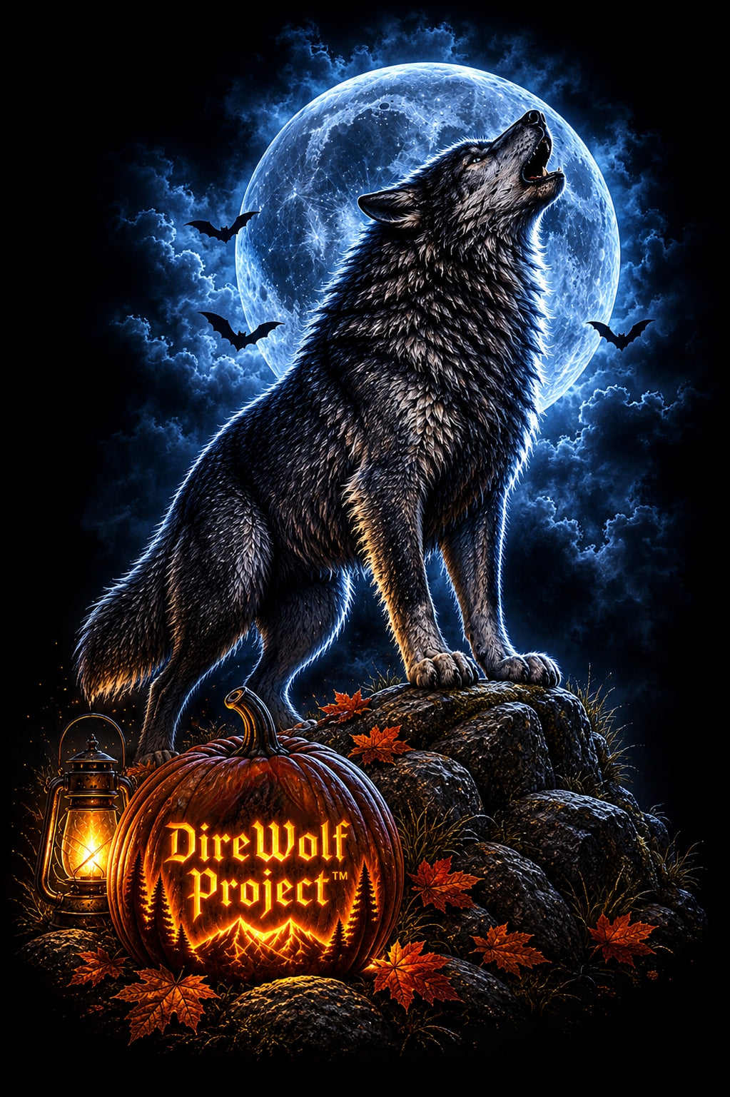 Howling Dire Wolf Design