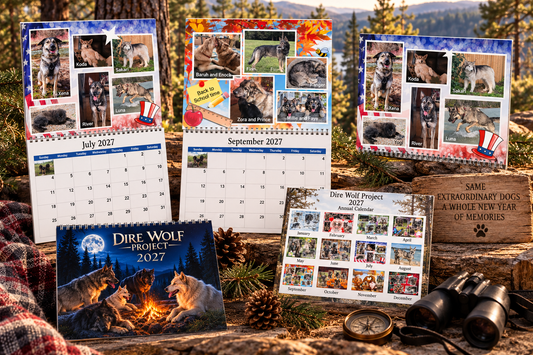 2027 Dire Wolf Project™ Calendar
