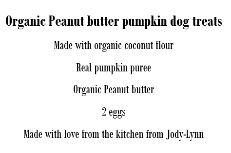 peanut butter pumpkin dog treats