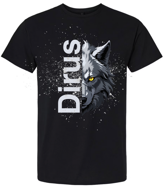 Unisex Black Crew Neck T-Shirt - DIRUS