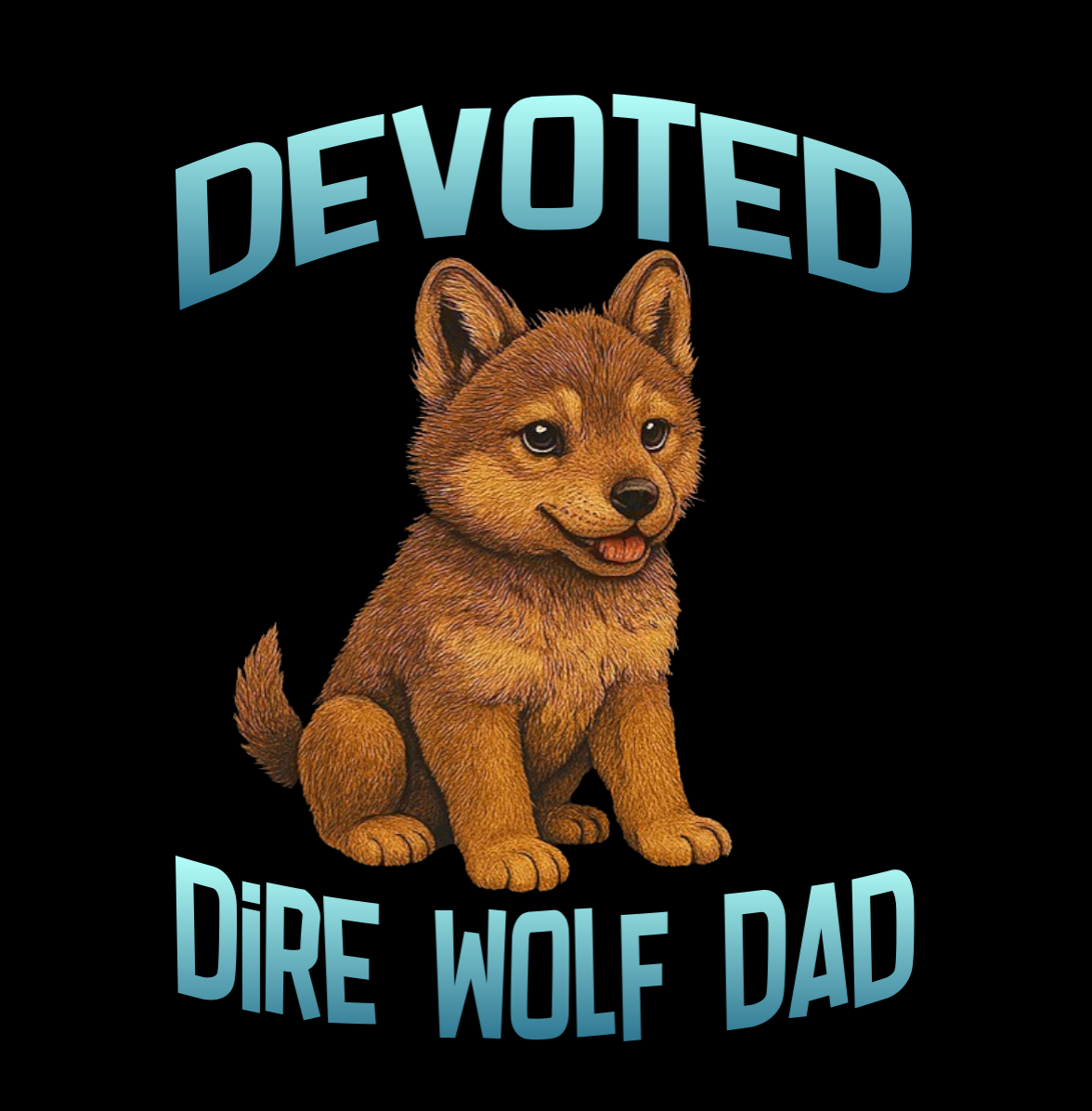 Devoted Dire Wolf Dad Design