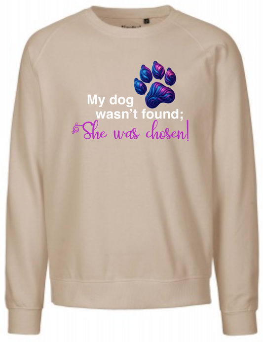 "She Was Chosen" Paw Print Design